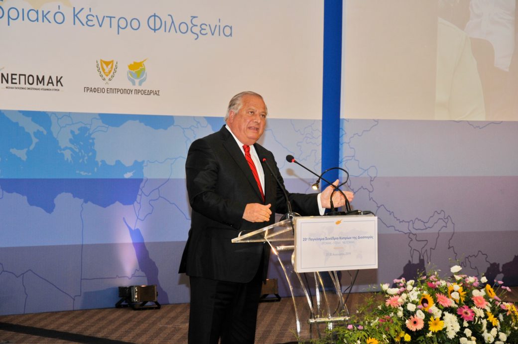 Στιγμιότυπα από την εναρκτήρια τελετή του 20ού Παγκόσμιου Συνεδρίου Απόδημων Κυπρίων ΠΟΜΑΚ – ΠΣΕΚΑ.